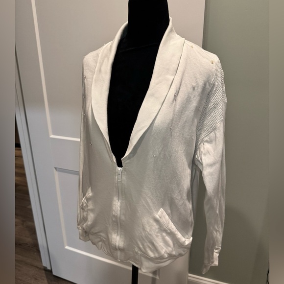 Vintage IB Diffusions Half Zip With Embroidered Fish Sequins Appliqué Beads - Picture 2 of 11